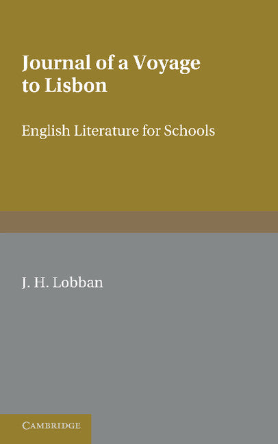 Fielding: 'Journal of a Voyage to Lisbon' (Paperback / softback) 9781107604919