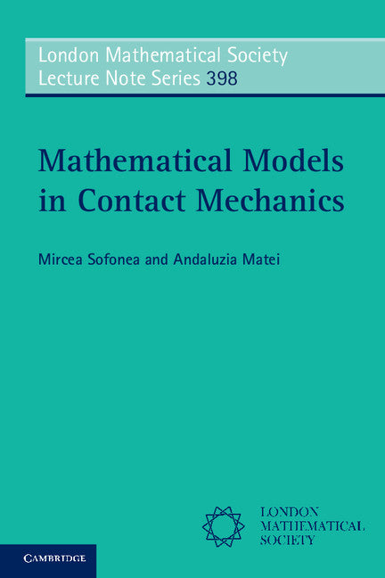 Mathematical Models in Contact Mechanics (Paperback / softback) 9781107606654