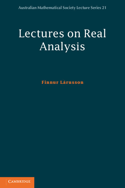 Lectures on Real Analysis (Paperback / softback) 9781107608528