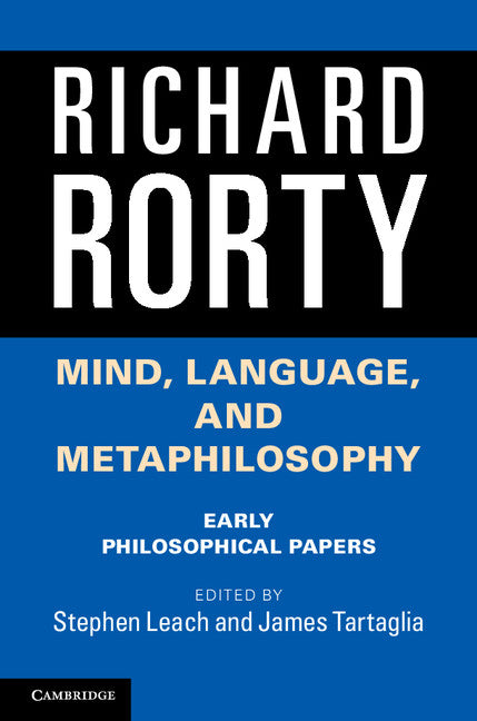 Mind, Language, and Metaphilosophy; Early Philosophical Papers (Paperback / softback) 9781107612297
