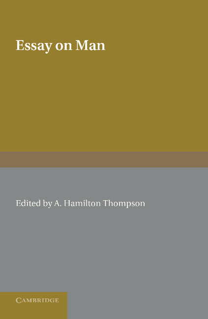 Essay on Man (Paperback / softback) 9781107619968