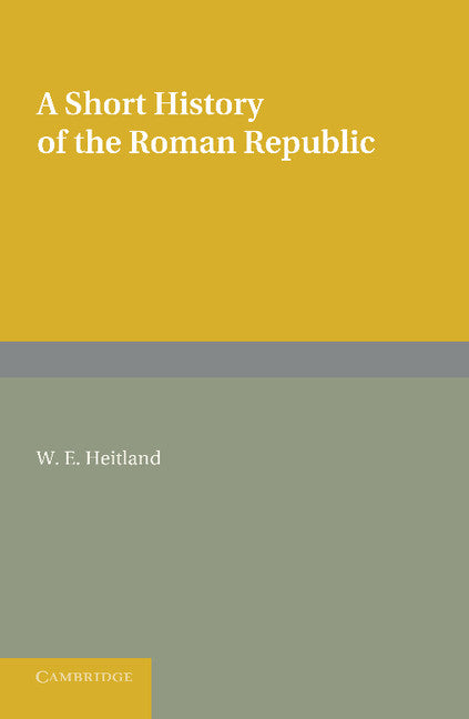 A Short History of the Roman Republic (Paperback / softback) 9781107621039