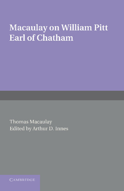 William Pitt Earl of Chatham (Paperback / softback) 9781107621770