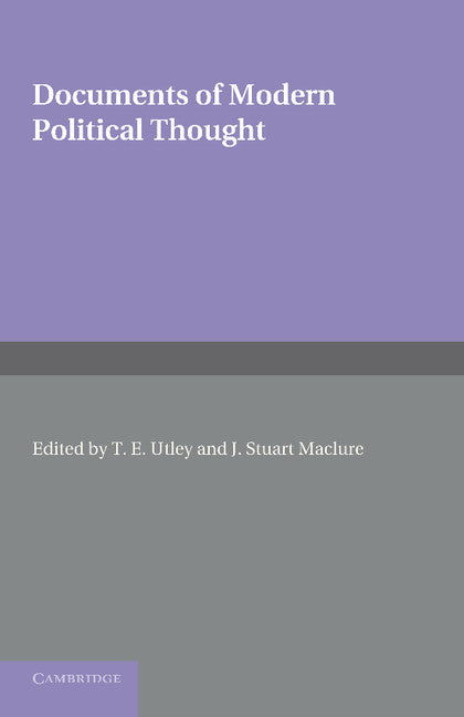 Documents of Modern Political Thought (Paperback / softback) 9781107621794
