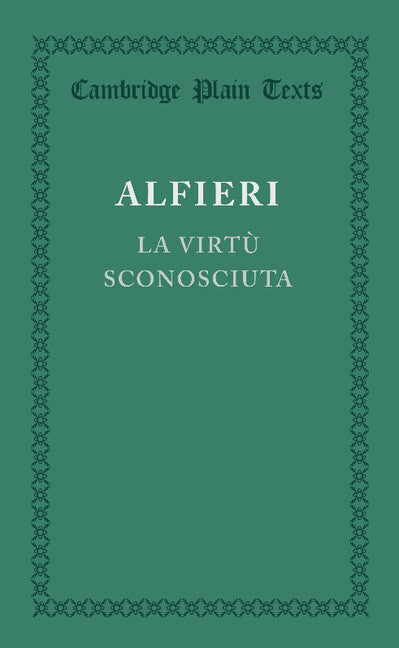 La virtù sconosciuta (Paperback / softback) 9781107622975