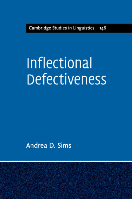 Inflectional Defectiveness (Paperback / softback) 9781107623712