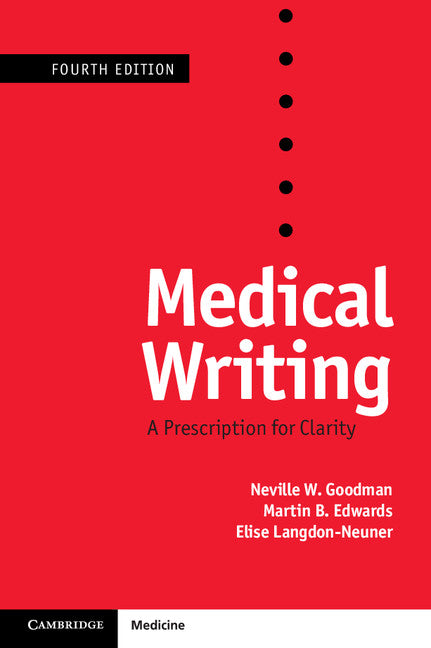 Medical Writing; A Prescription for Clarity (Paperback / softback) 9781107628151