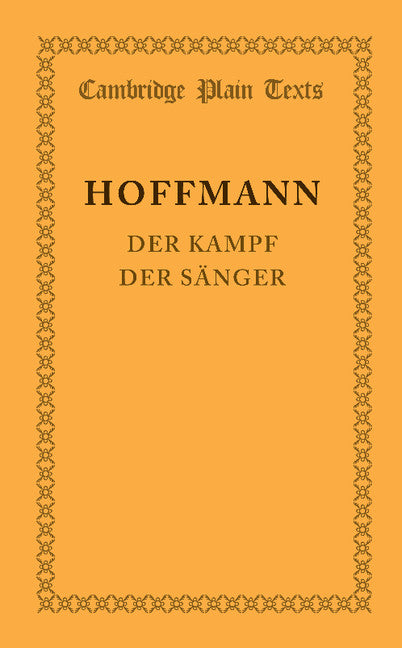 Der Kampf der Sänger (Paperback / softback) 9781107631878