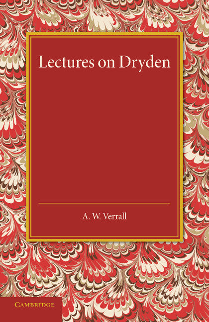 Lectures on Dryden (Paperback / softback) 9781107633988