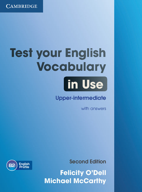 Test Your English Vocabulary in Use Upper-intermediate Book with Answers (Paperback / softback) 9781107638785