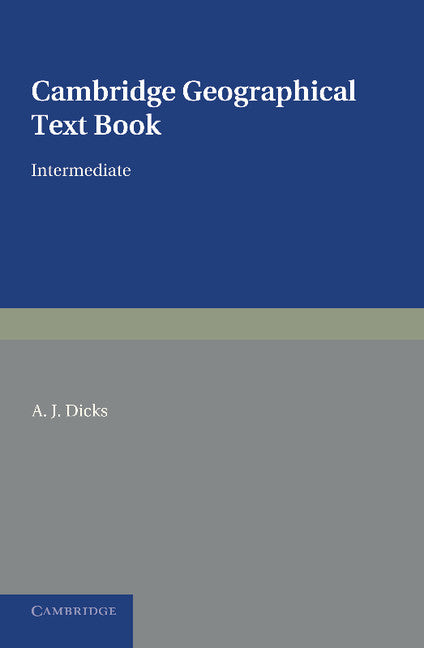 Cambridge Geographical Text Books; Intermediate (Paperback / softback) 9781107639287