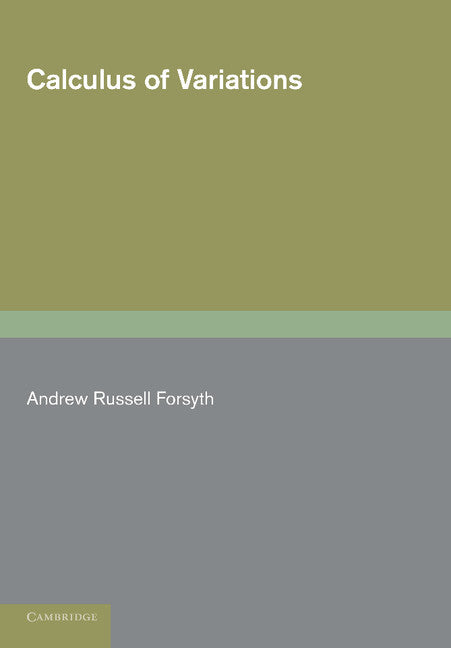 Calculus of Variations (Paperback / softback) 9781107640832