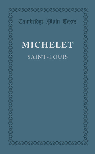 Saint-Louis (Paperback / softback) 9781107641938