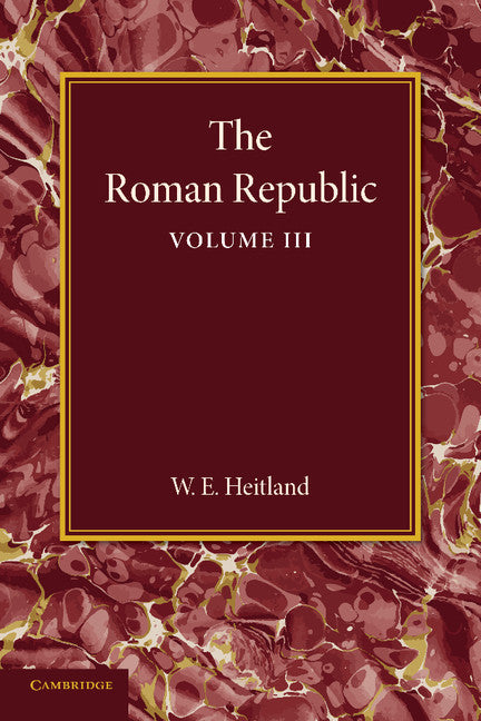 The Roman Republic: Volume 3 (Paperback / softback) 9781107642638