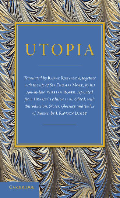 Utopia (Paperback / softback) 9781107645158