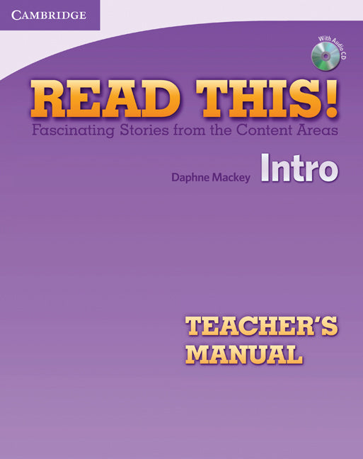 Read This! Intro Teacher's Manual with Audio CD; Fascinating Stories from the Content Areas (Multiple-component retail product, part(s) enclosed) 9781107649231