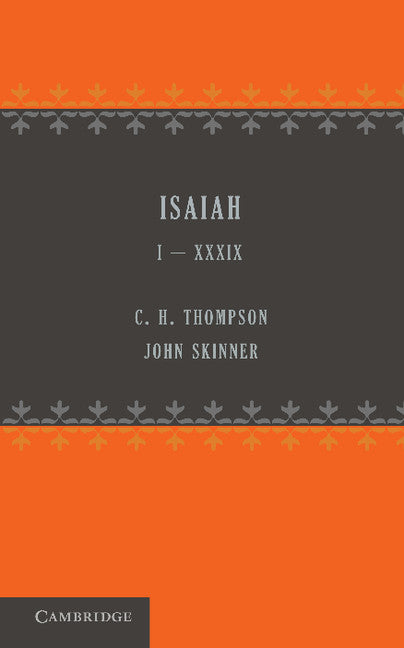 Isaiah 1–39 (Paperback / softback) 9781107649439