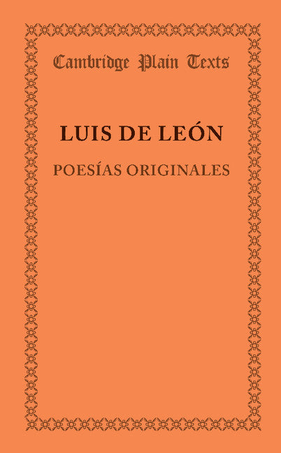 Poesias originales (Paperback / softback) 9781107651517