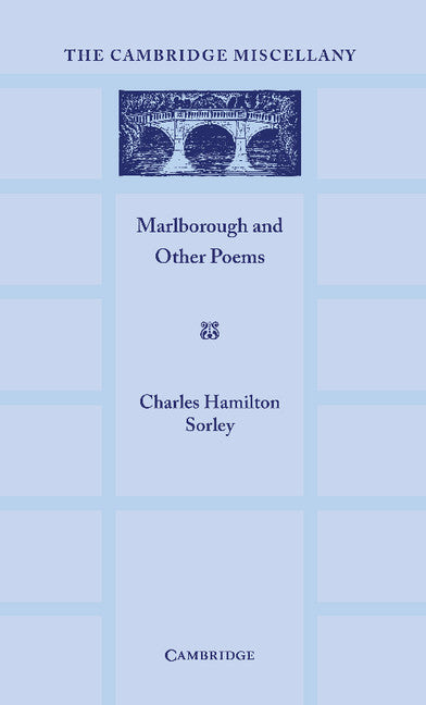 Marlborough and Other Poems (Paperback / softback) 9781107651739