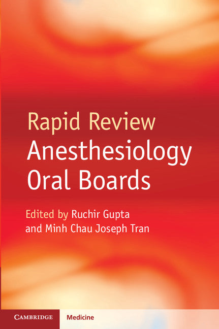 Rapid Review Anesthesiology Oral Boards (Paperback / softback) 9781107653665