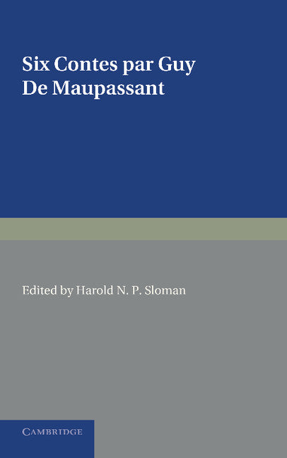 Six contes par Guy de Maupassant (Paperback / softback) 9781107656192
