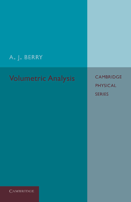 Volumetric Analysis (Paperback / softback) 9781107657137