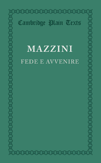 Fede e avvenire (Paperback / softback) 9781107659070