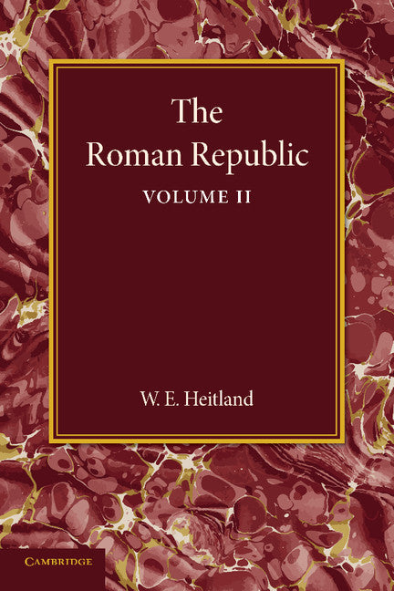 The Roman Republic: Volume 2 (Paperback / softback) 9781107660069