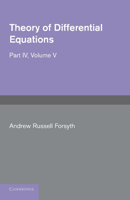 Theory of Differential Equations; Partial Differential Equations (Paperback / softback) 9781107660144