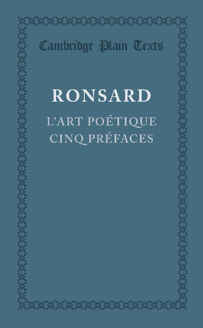 L'art poétique cinq prefaces (Paperback / softback) 9781107660601