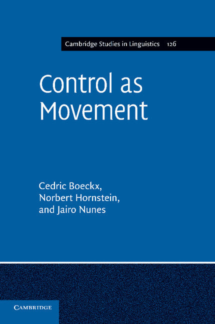 Control as Movement (Paperback / softback) 9781107672062