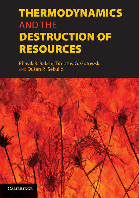 Thermodynamics and the Destruction of Resources (Paperback / softback) 9781107684140