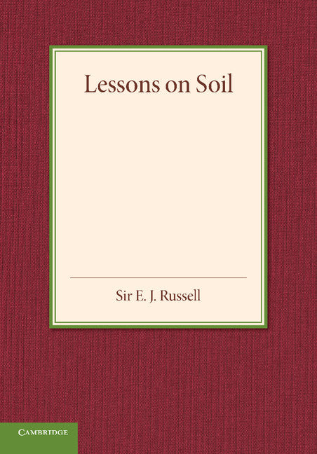 Lessons on Soil (Paperback / softback) 9781107684782