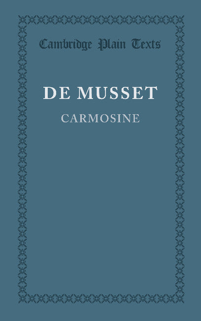 Carmosine (Paperback / softback) 9781107685710