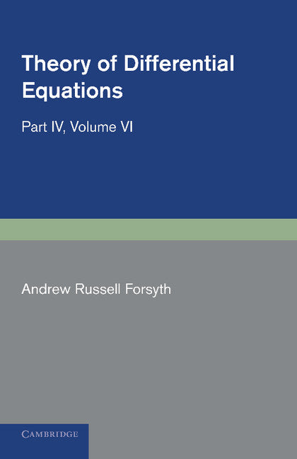 Theory of Differential Equations; Partial Differential Equations (Paperback / softback) 9781107692749