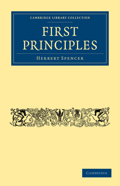 First Principles (Paperback / softback) 9781108004183