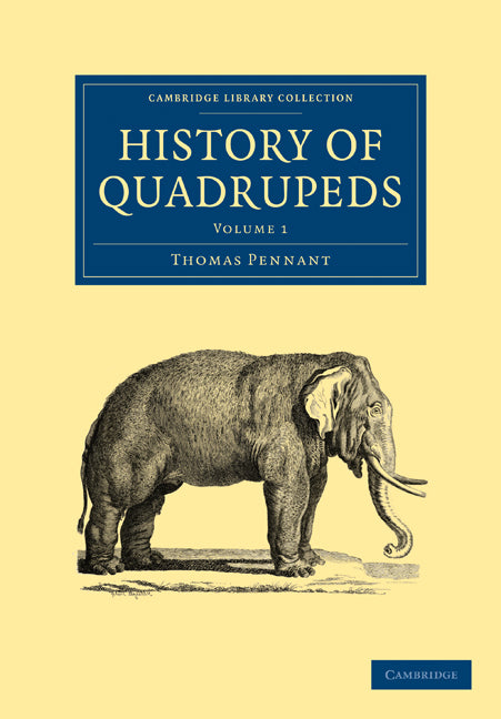 History of Quadrupeds (Paperback / softback) 9781108005166
