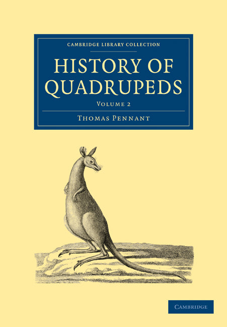 History of Quadrupeds (Paperback / softback) 9781108005173