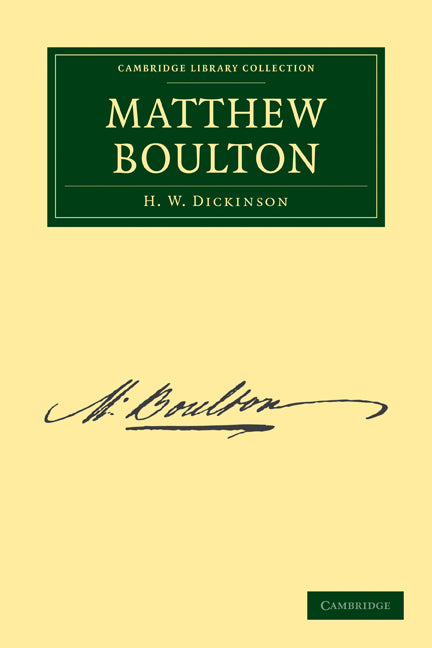 Matthew Boulton (Paperback / softback) 9781108012249