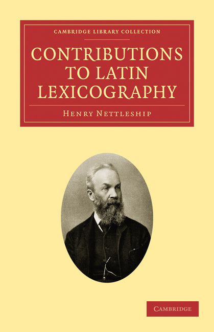 Contributions to Latin Lexicography (Paperback / softback) 9781108012720