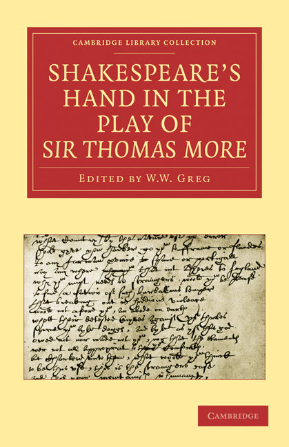 Shakespeare’s Hand in the Play of Sir Thomas More (Paperback / softback) 9781108015356