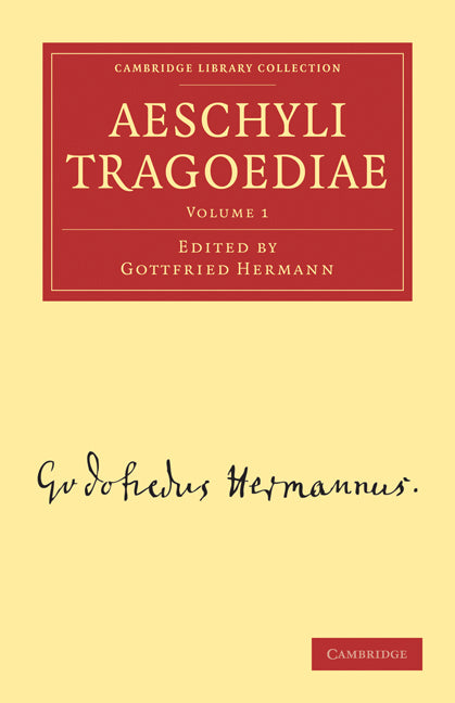 Aeschyli Tragoediae (Paperback / softback) 9781108016216