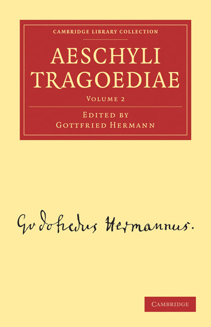 Aeschyli Tragoediae (Paperback / softback) 9781108016223