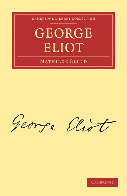 George Eliot (Paperback / softback) 9781108019606