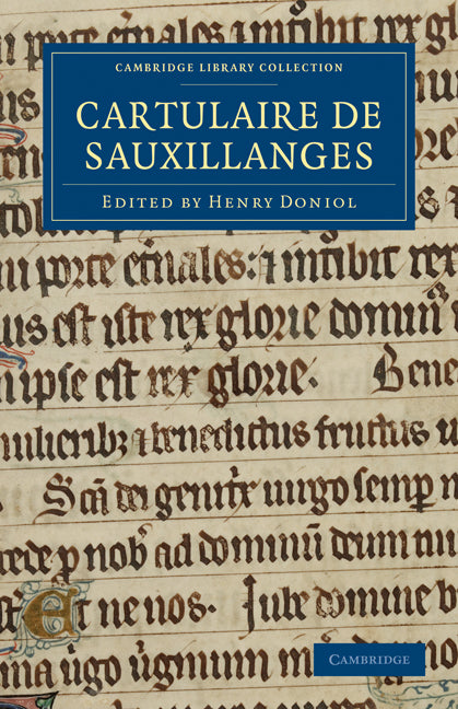 Cartulaire de Sauxillanges (Paperback / softback) 9781108019811