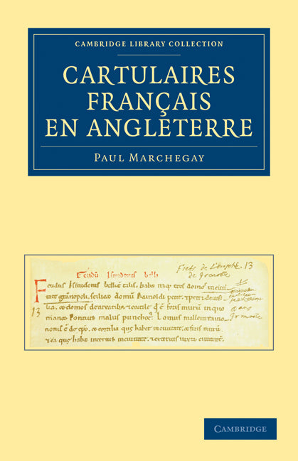 Cartulaires Français en Angleterre (Paperback / softback) 9781108021883