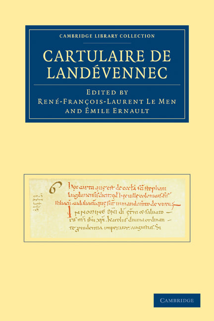 Cartulaire de Landévennec (Paperback / softback) 9781108021890