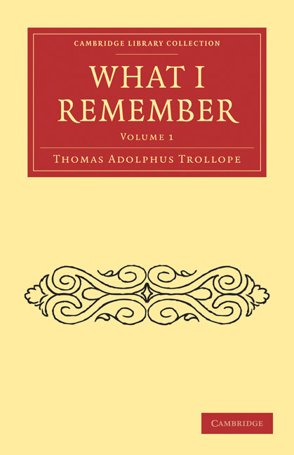 What I Remember (Paperback / softback) 9781108022927