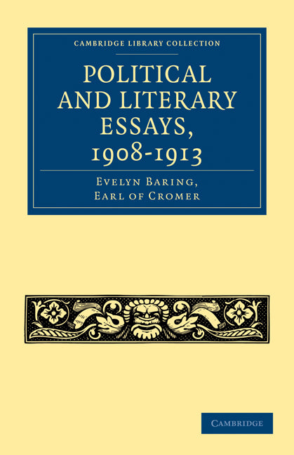 Political and Literary Essays, 1908–1913 (Paperback / softback) 9781108023627