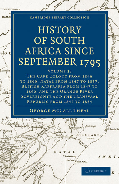 History of South Africa since September 1795 (Paperback / softback) 9781108023658